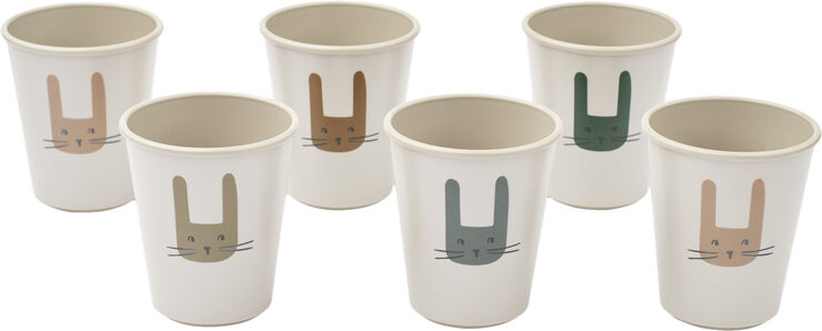 Liewood Lana Cup 6-Pack Bunny / Sandy-One s Bunny / sandy