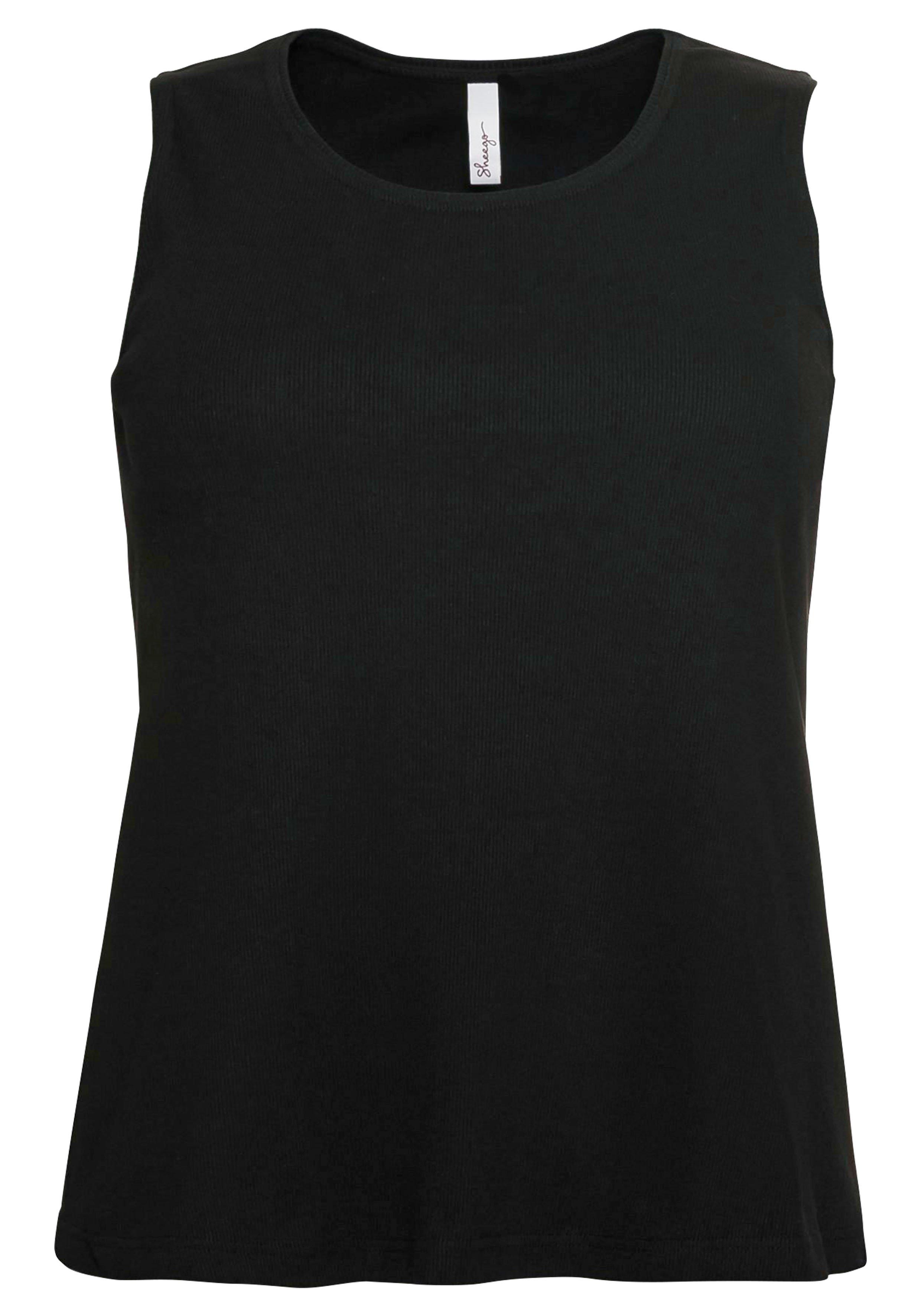 Tanktop in Ripp-Qualität mit Rundhalsausschnitt