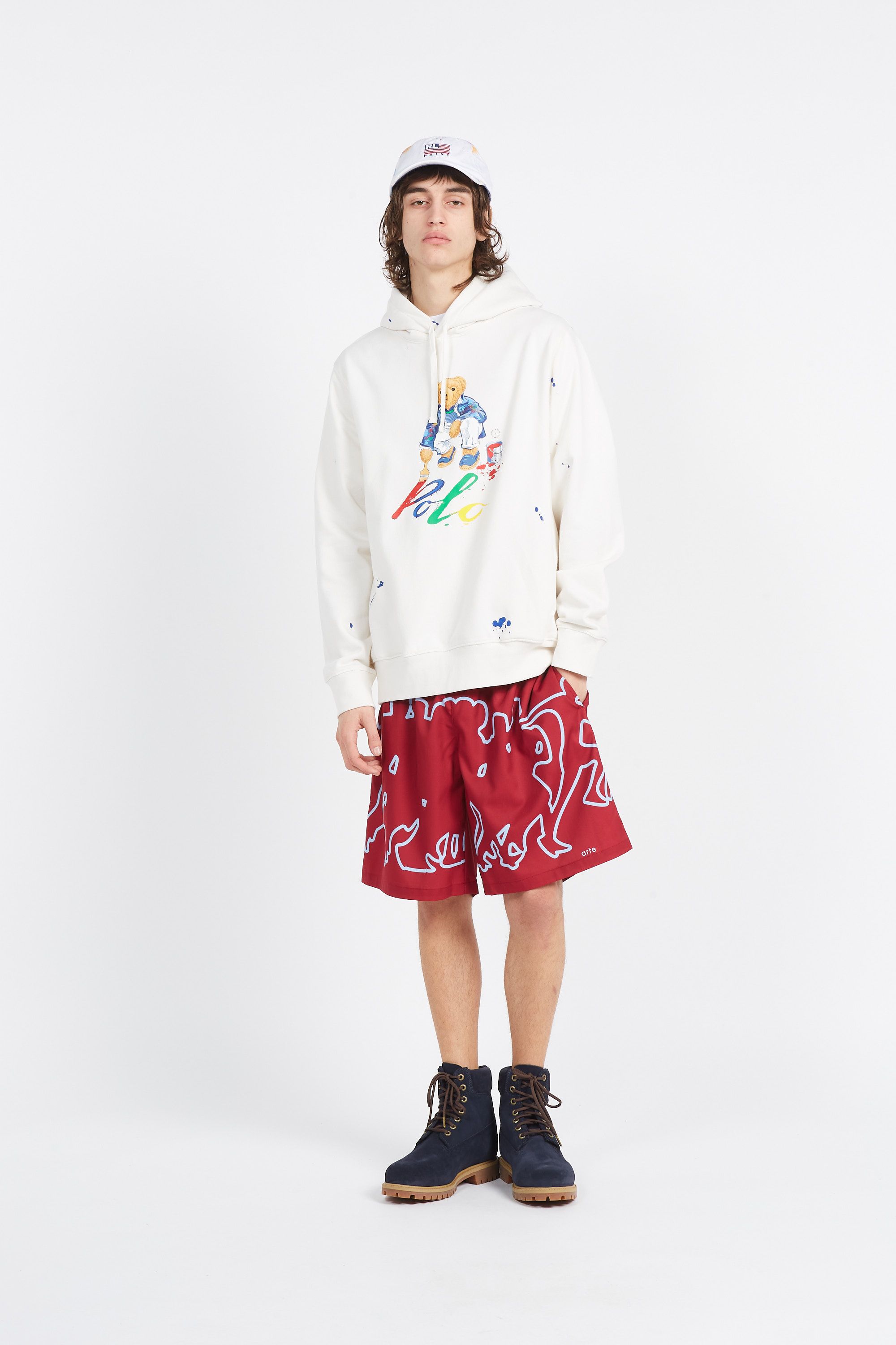 POLO RALPH LAUREN Hoodie GRAPHIC FLEECE-LSL-SWS Blanc