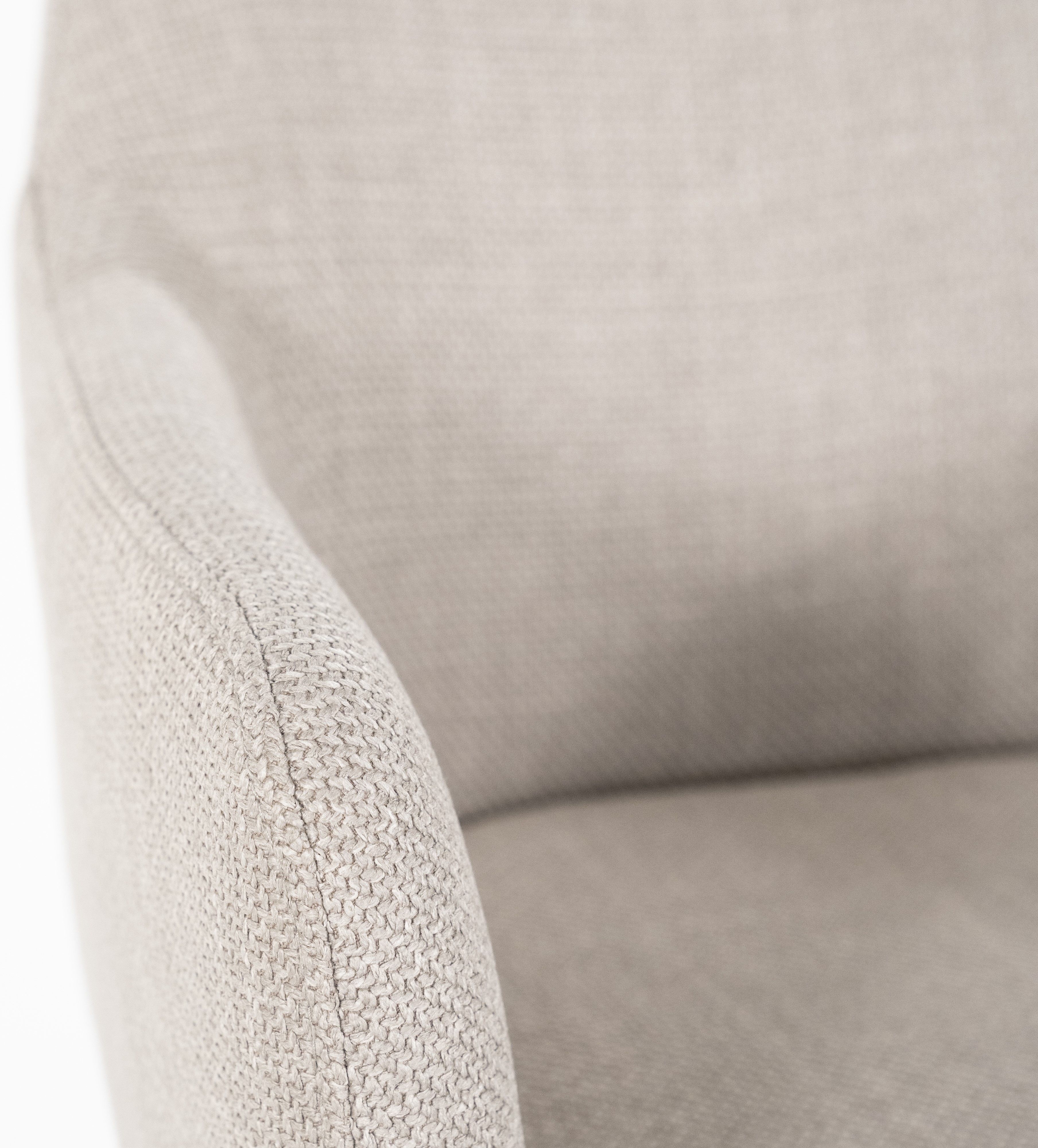 Eetkamerstoel - taupe Linea | 95887 Paul B60 x D58 x H82 cm