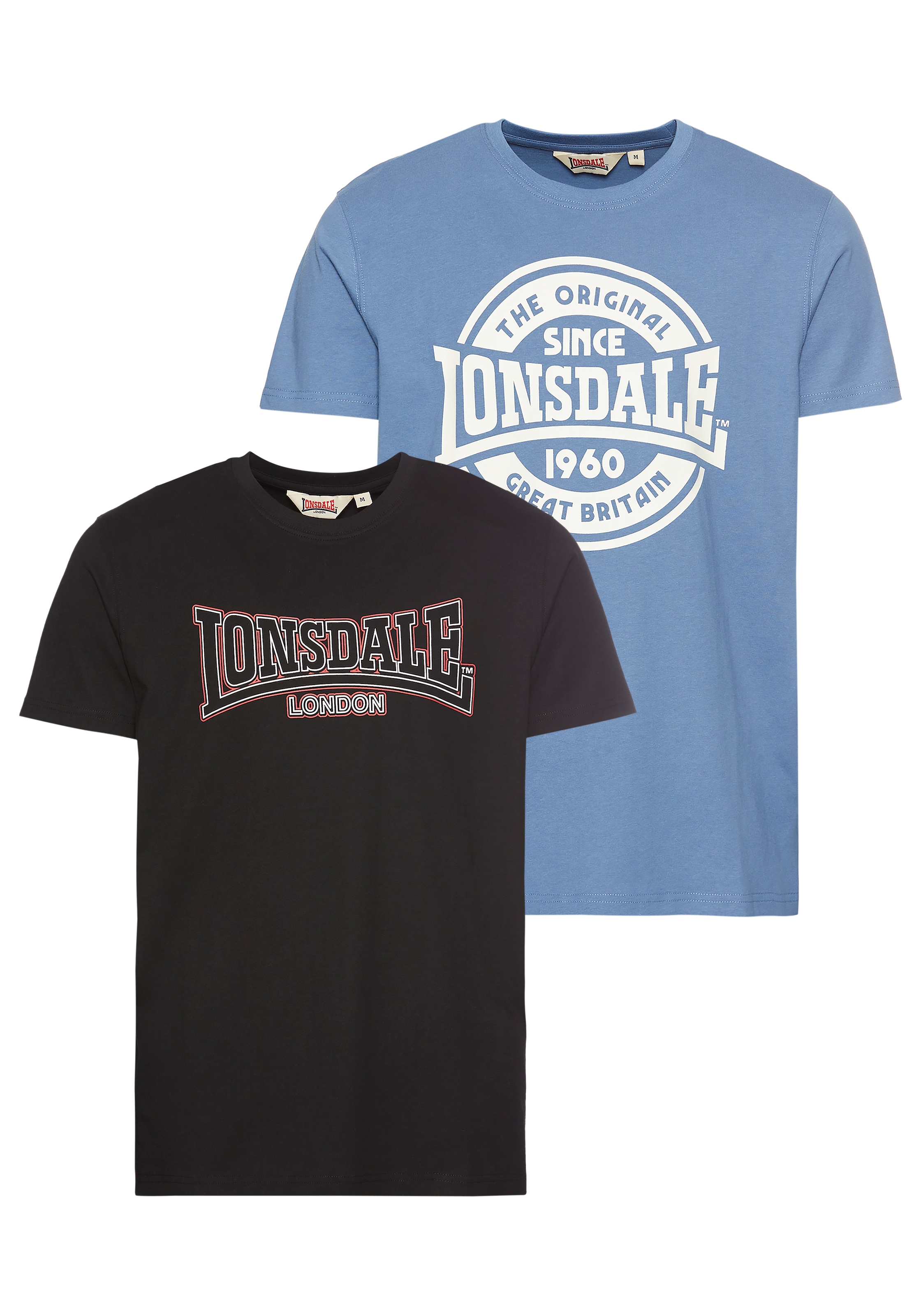 Lonsdale T-Shirt »FARNDON«, 2 Stk. Doppelpack