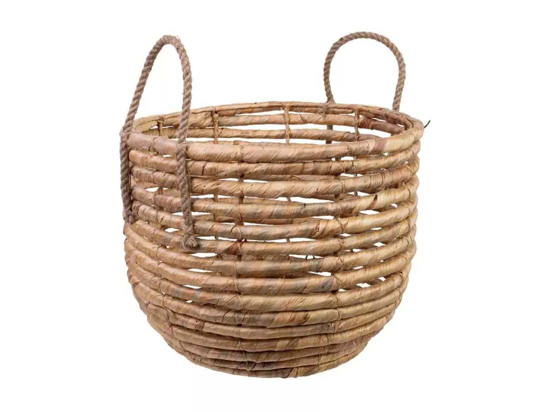 Panier en fibres naturelles marron D37x29/36