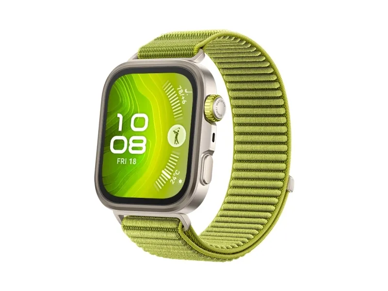 Huawei Watch Fit 4 Pro - Aluminiumslegering - smart ur med rem - nylon - grøn - håndledsstørrelse: 130-210 mm - display 1.82