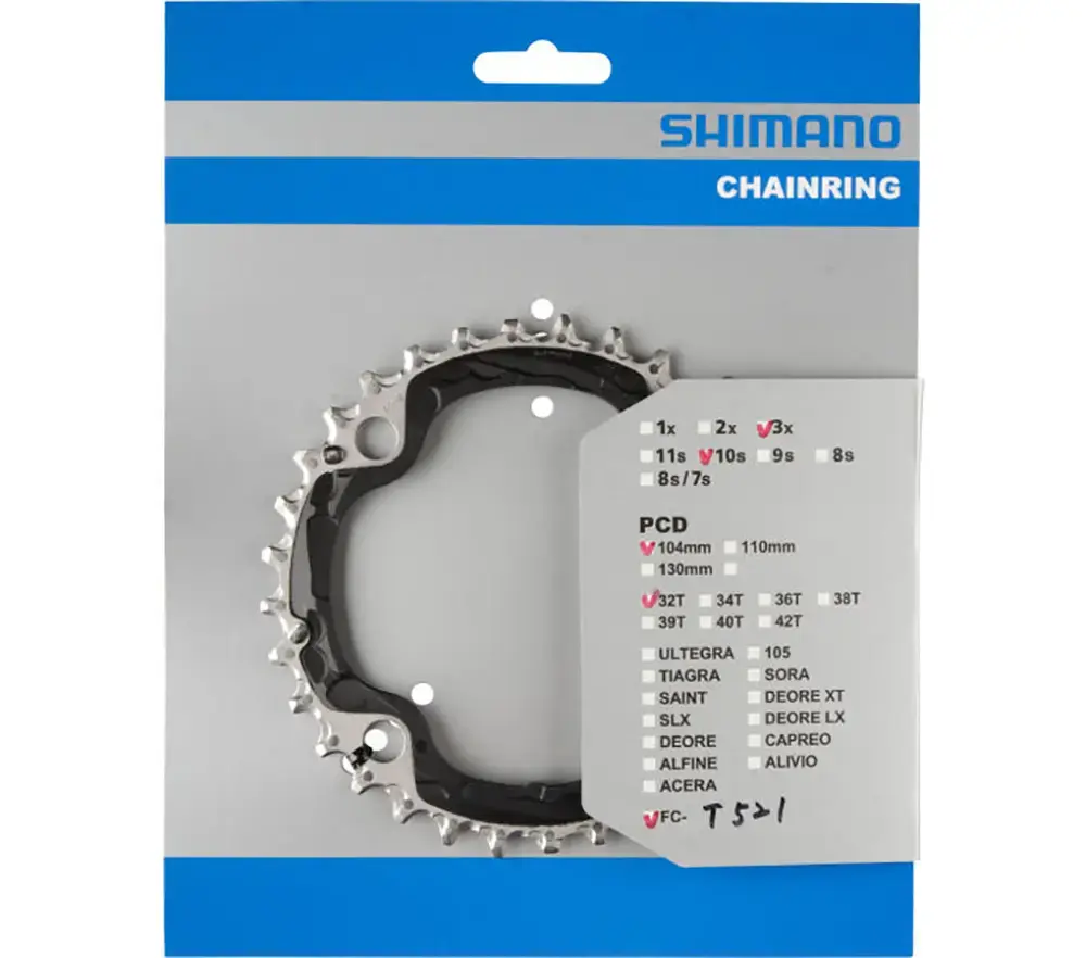 Shimano Deore FC-M610 Trekking Triple Kettingblad 10 Speed