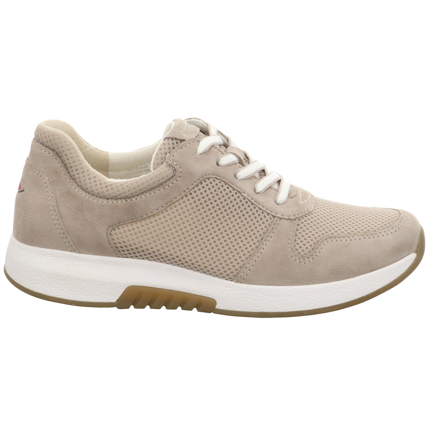 Schnürschuhe beige