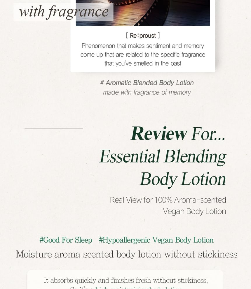 FRUDIA - Re:proust Essential Blending Body Lotion