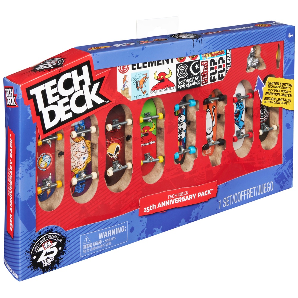 Tech Deck 25th Anniversary Finger Skates 8er-Pack