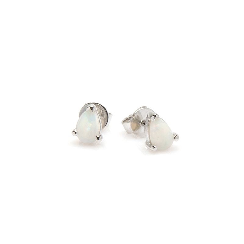 Boucle d'oreille argent 925 Opale d'Australie