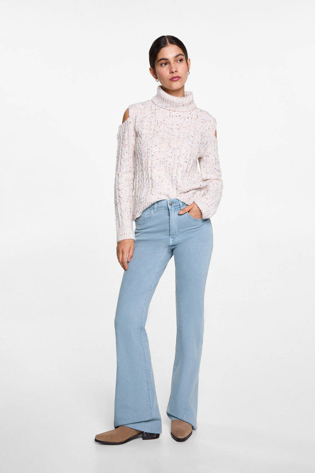MANGO TEEN broek lichtblauw