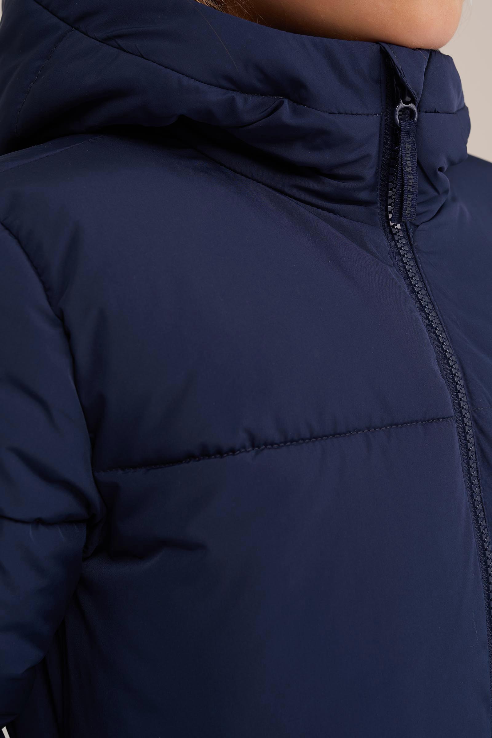 Meisjes gewatteerde puffer WE Fashion Donkerblauw