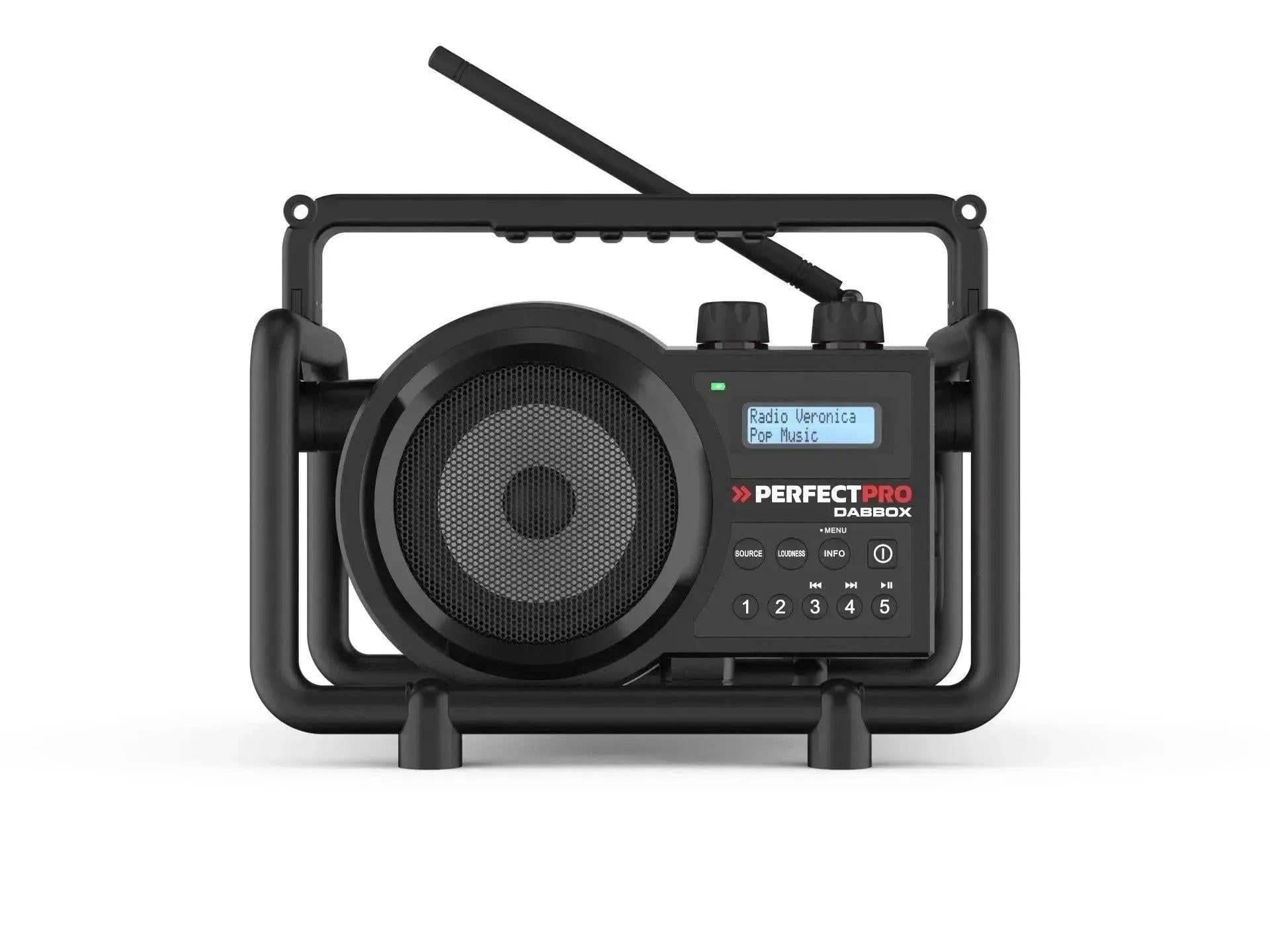 Perfectpro DBX3 DABBOX Bouwradio DAB  FM Bluetooth Oplaadbaar