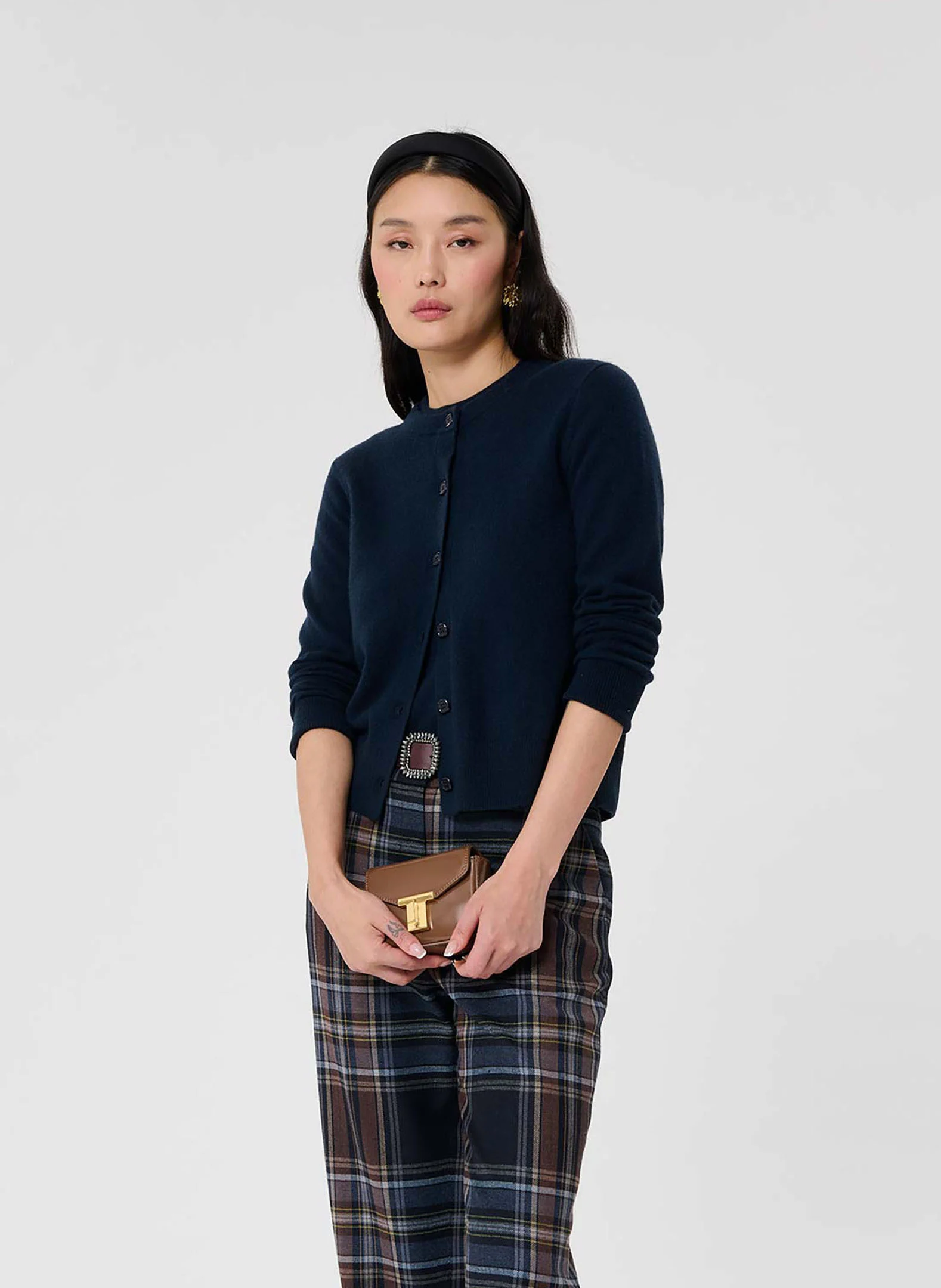 GUIDO - Cardigan boutonné en cachemire | Bleu