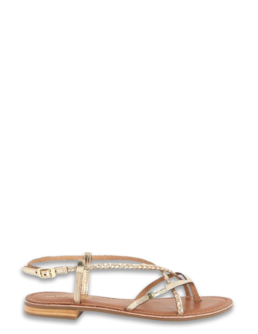 Les tropeziennes par M.Belarbi Sandales Femme Monatres Cuir Or