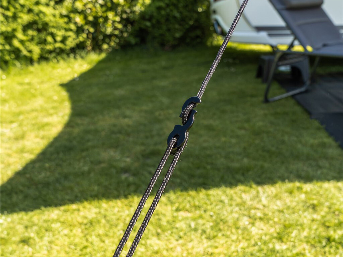 Travellife 250 x 400 cm antraciet LED zonnescherm