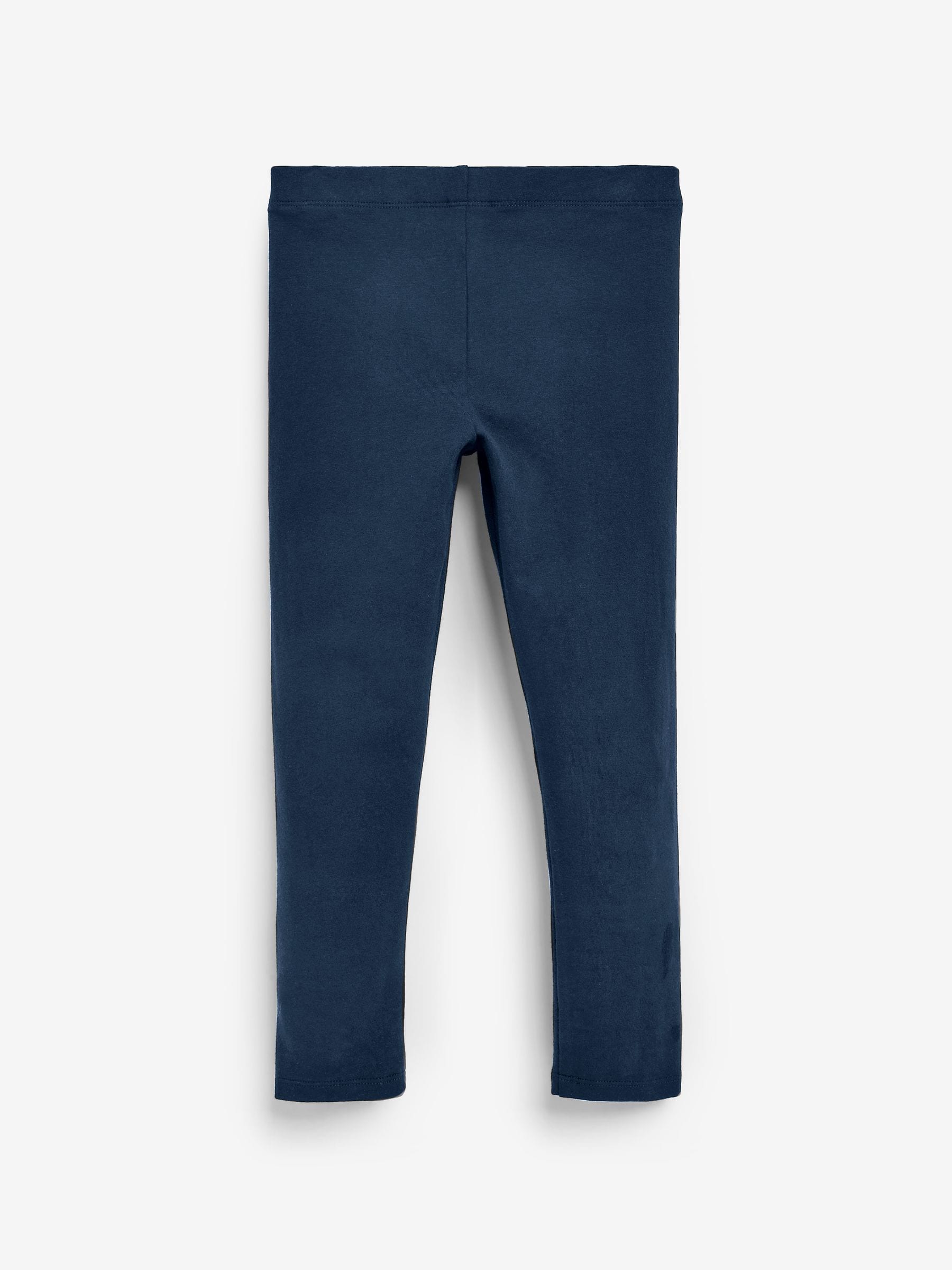 Donkerblauw - Verpakking van 5 leggings (3-16 jr)