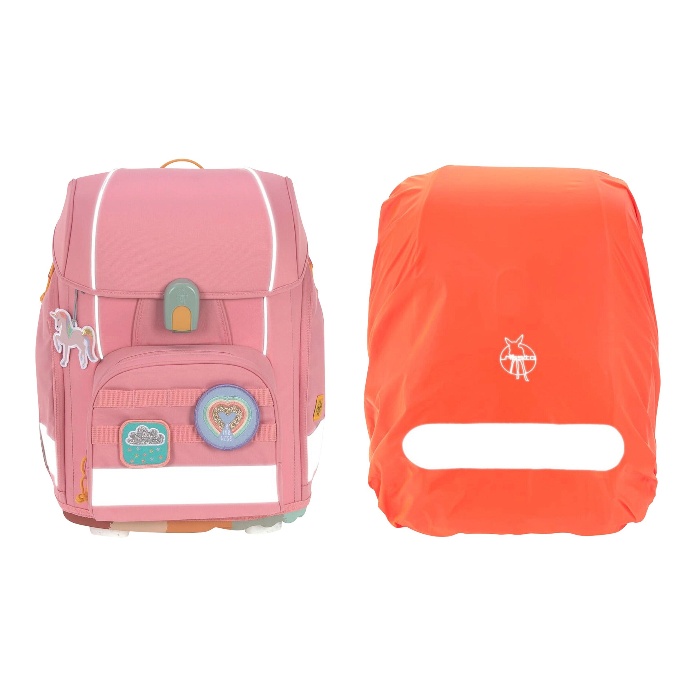 Lässig Schulranzen-Set Boxy Unique 7-tlg. pink