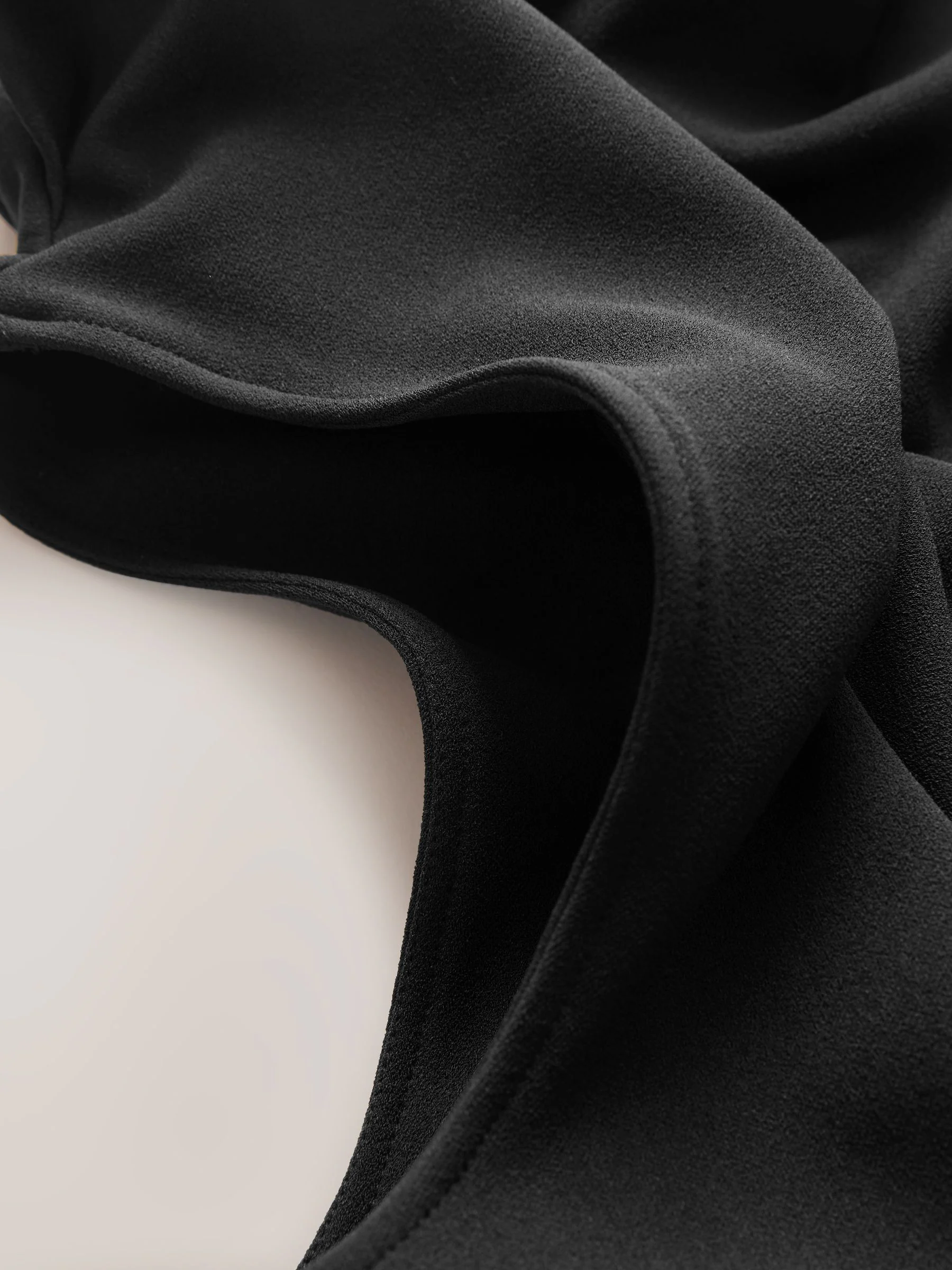 Zwart - Occasion Cowl Neck Sleeveless Jersey Jumpsuit