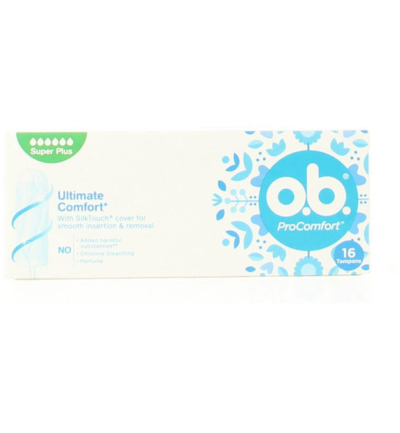 Ob Tampons procomfort super plus (16 stuks)