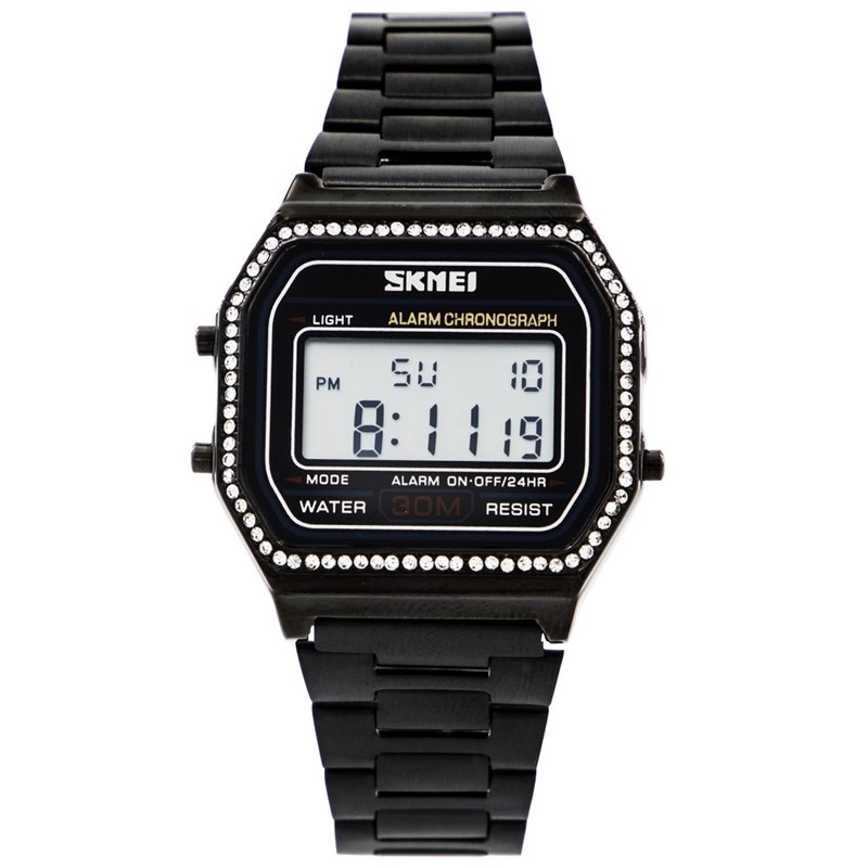Coffret montre Femme SKMEI bracelet Acier Noir
