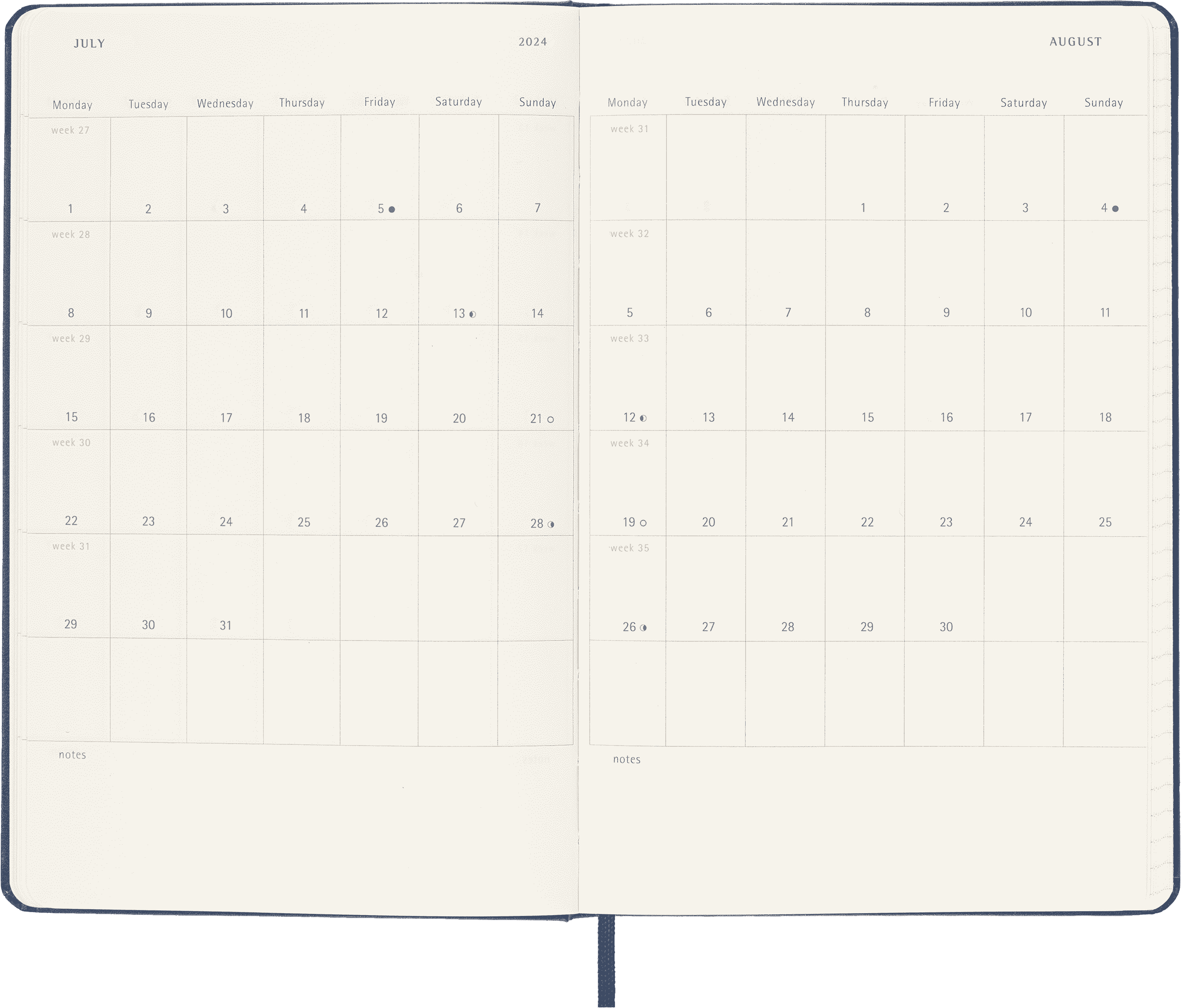 Classic Planner 2023-2024 Large Weekly, hard cover, 18 months