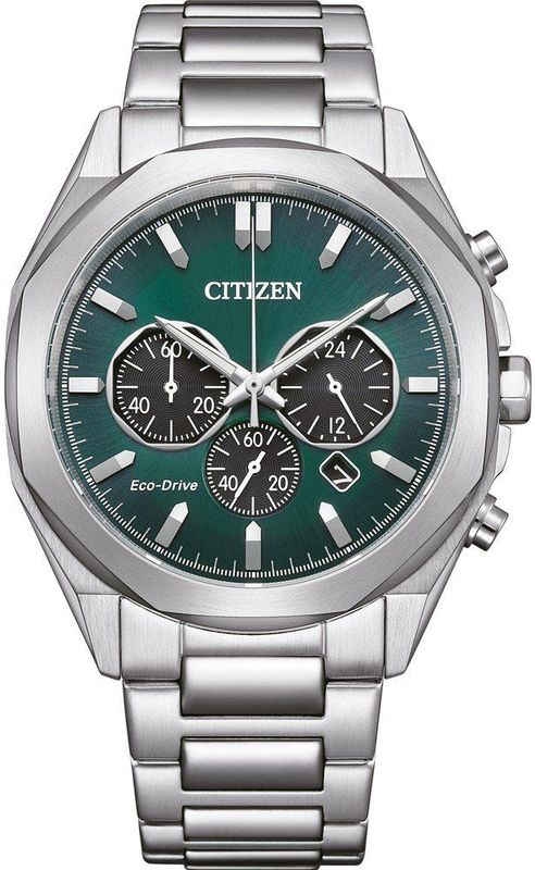 Citizen - Chronograaf Horloge - Zilver - Staal - Eco-Drive