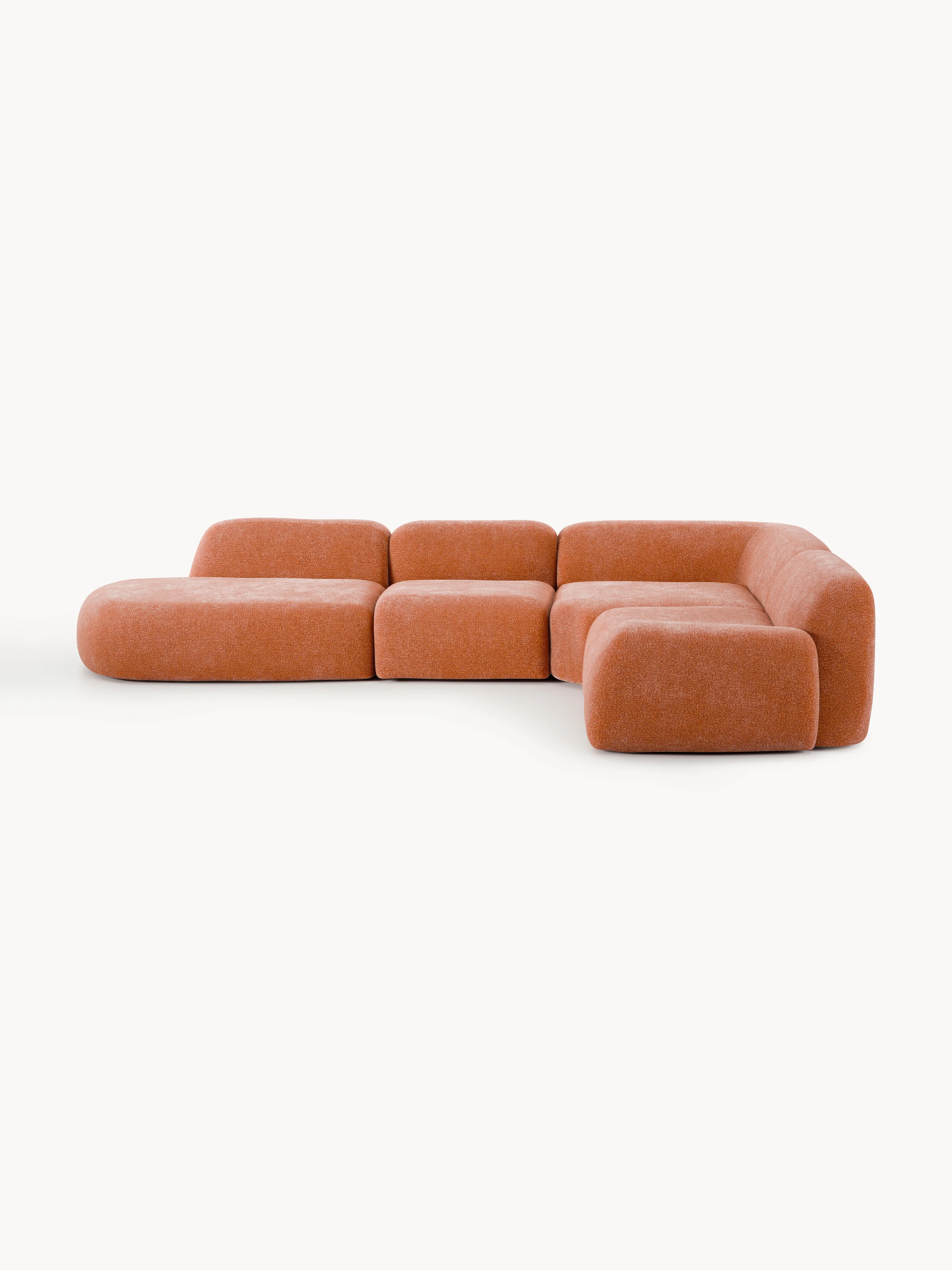 XL modulaire hoekbank Wolke met chaise longue