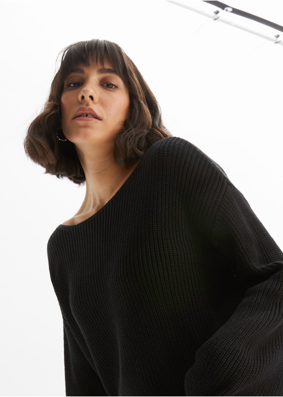 Pull avec détail dentelle