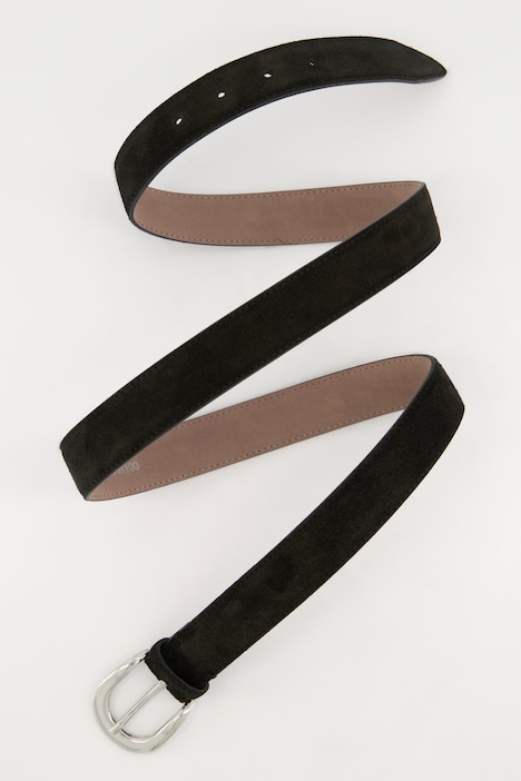 Gürtel, Suede, Velourslederoptik, Metallic-Schließe