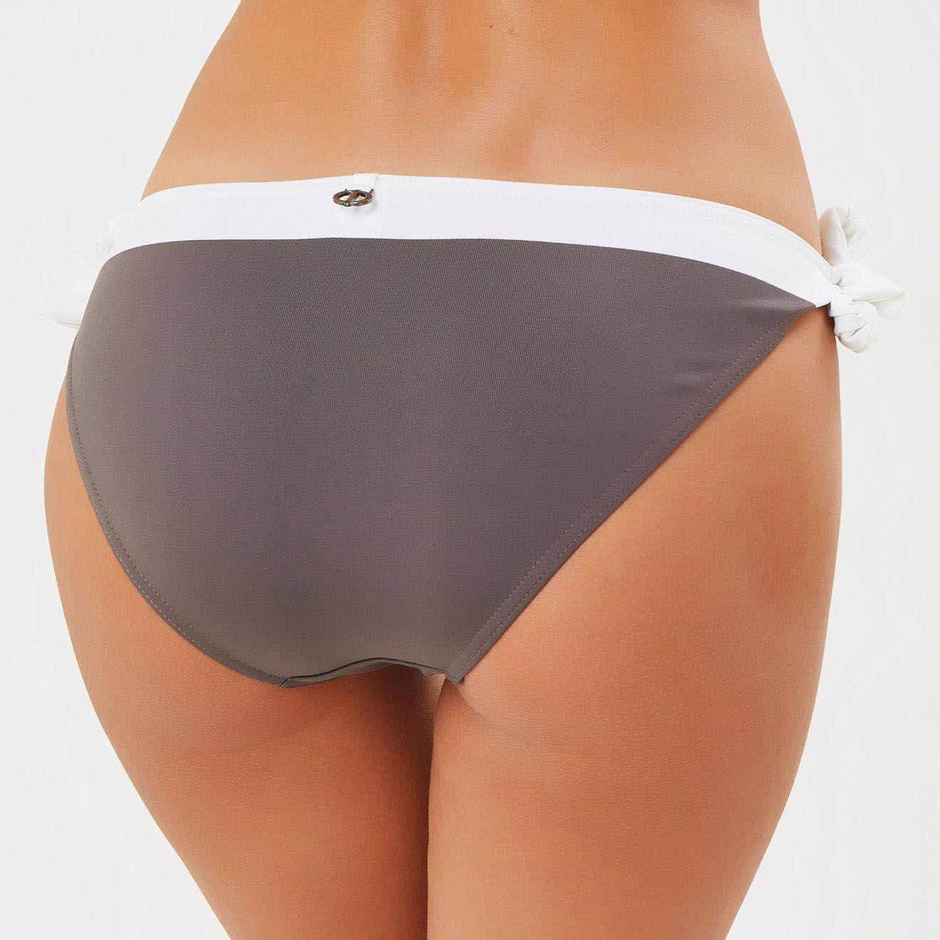 Iodus Bas de maillot de bain Nahia marron glacé/blanc