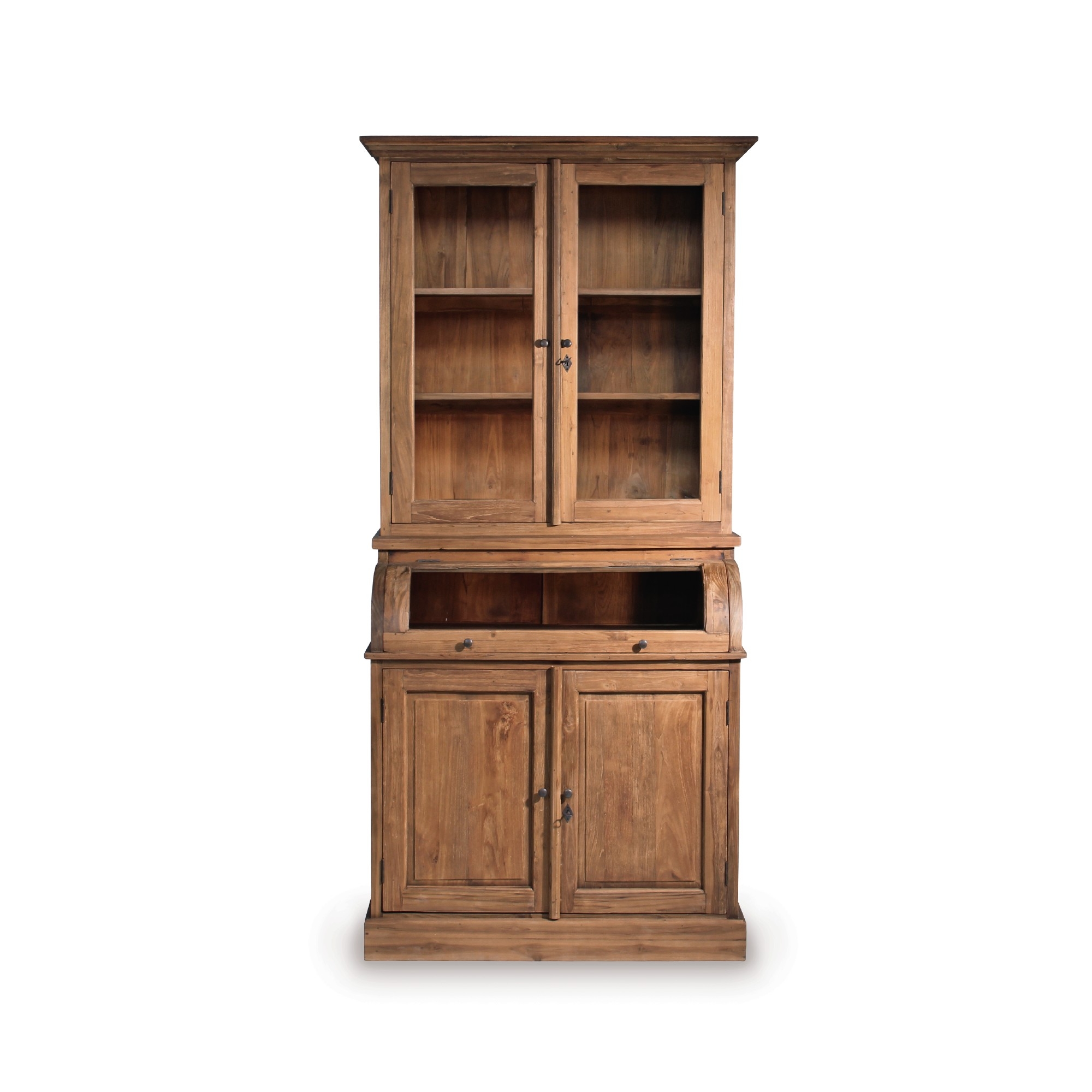 Schrank Teakholz, natur, T 60 cm, B 100 cm, H 225 cm von fischer's lagerhaus