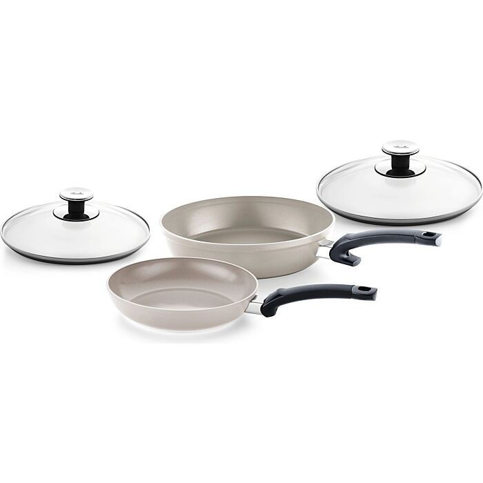 Fissler Ceratal Comfort Koekenpannen 24   28cm - met Deksels