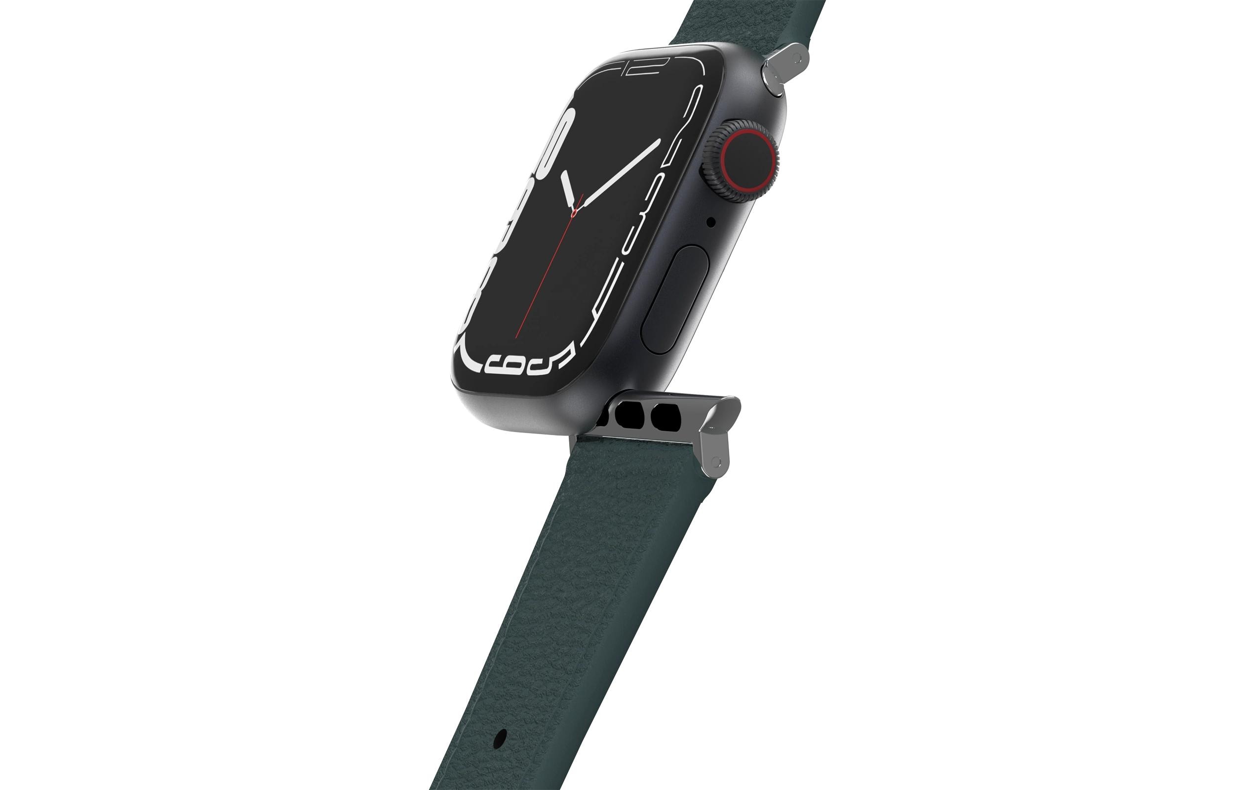 Armband Apple Watch 42/44/45 mm GrünSilikon-Armband zu Apple Watch 42, 44 und 45 mm