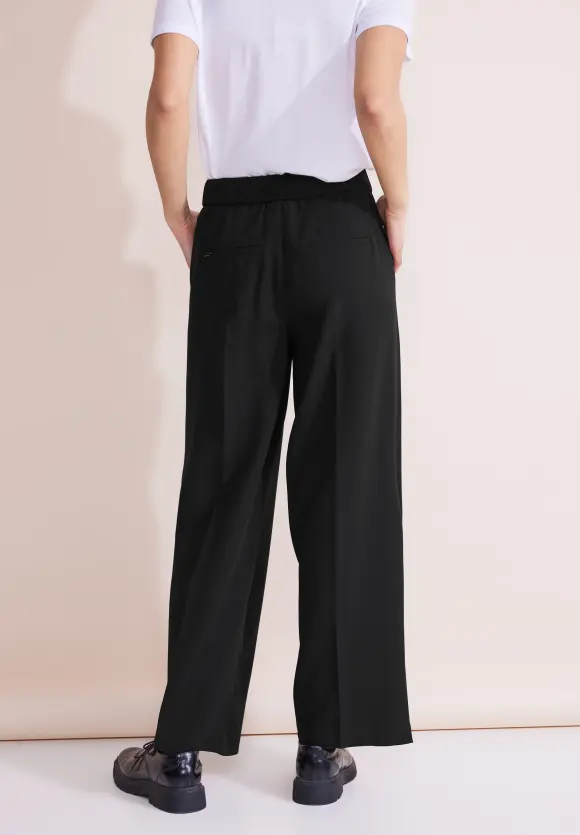 Loose Fit Twill Hose - Black