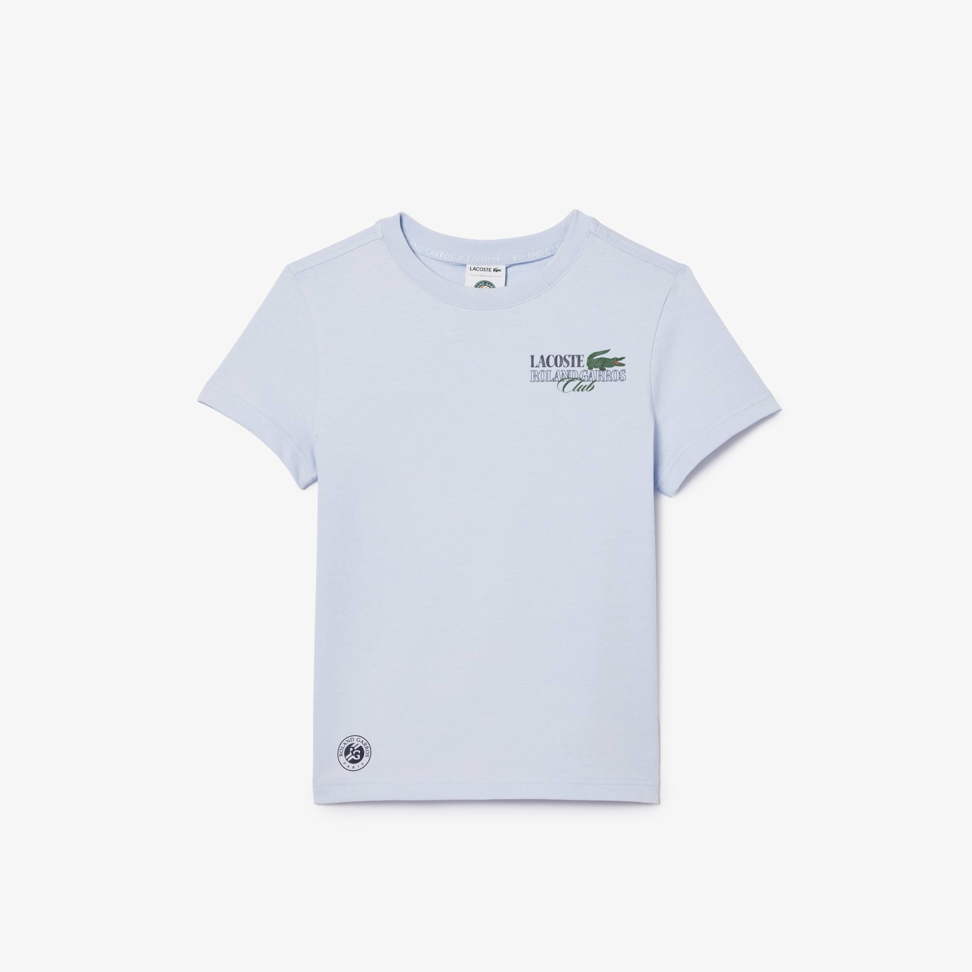 Sport-T-Shirt aus Baumwolle French Open Edition T-Shirts & Hemden - Blau - Lacoste - Kinder