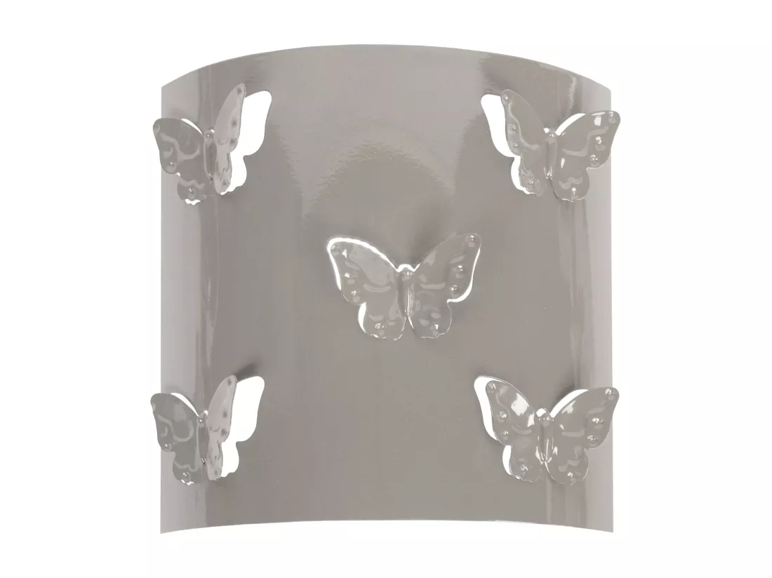 Applique enfant métal taupe 8cm.