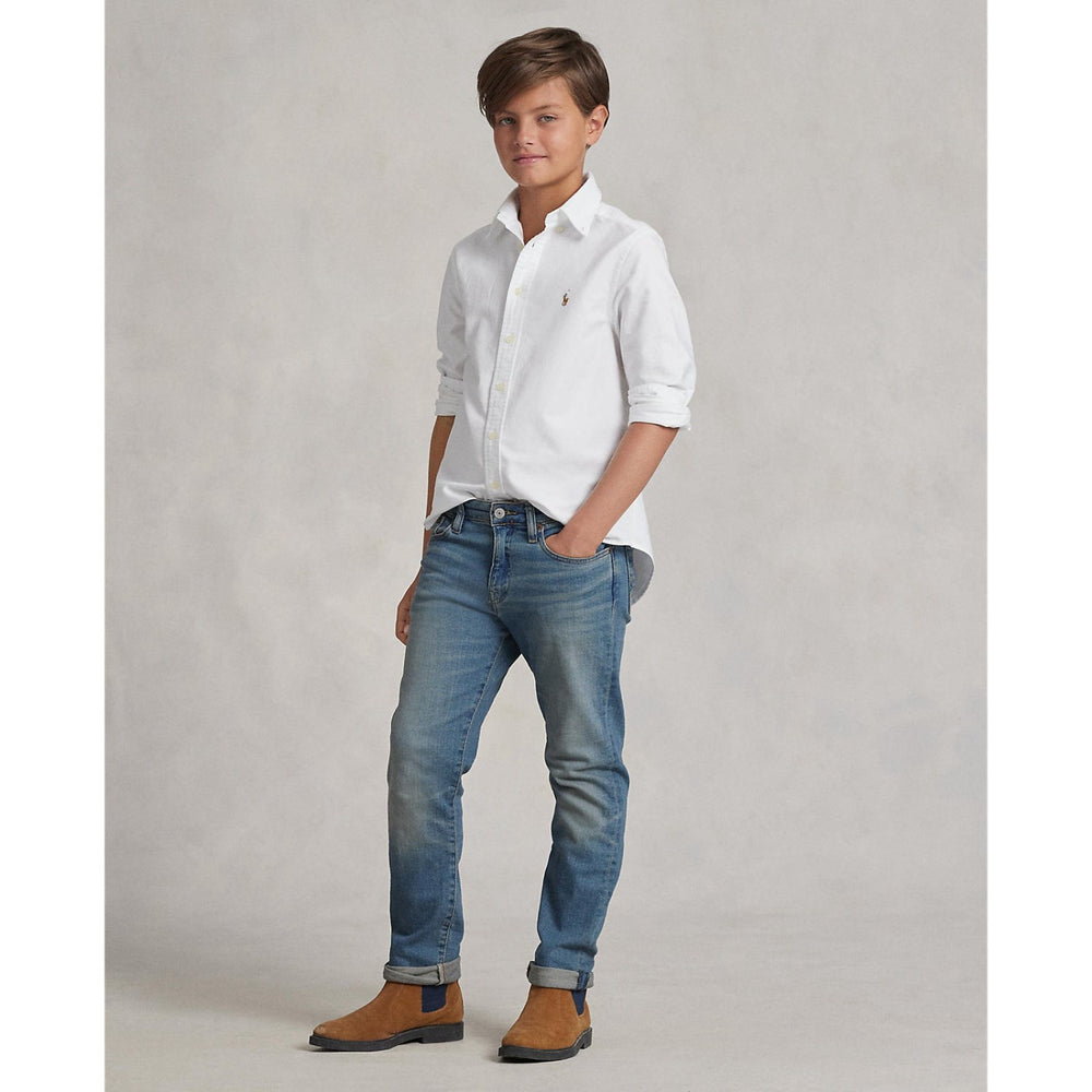 Køb Polo Ralph Lauren White Boy Sport Skjorte