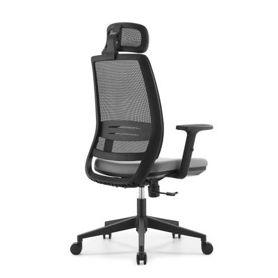 Fauteuil de bureau OPEN - accoudoirs réglables - appuie-tête réglable - gris