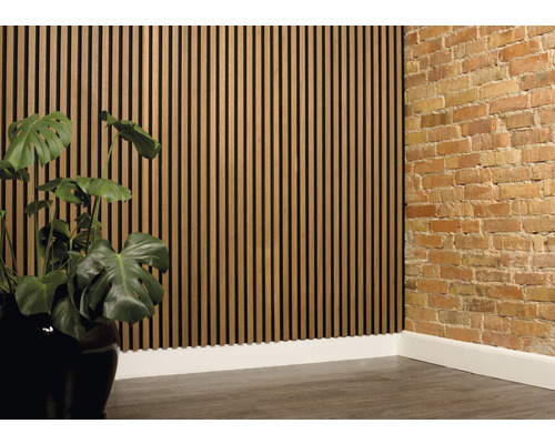Nordic Acoustics akoestisch paneel, Amerikaans notenhout, 2400 x 605 x 22 mm