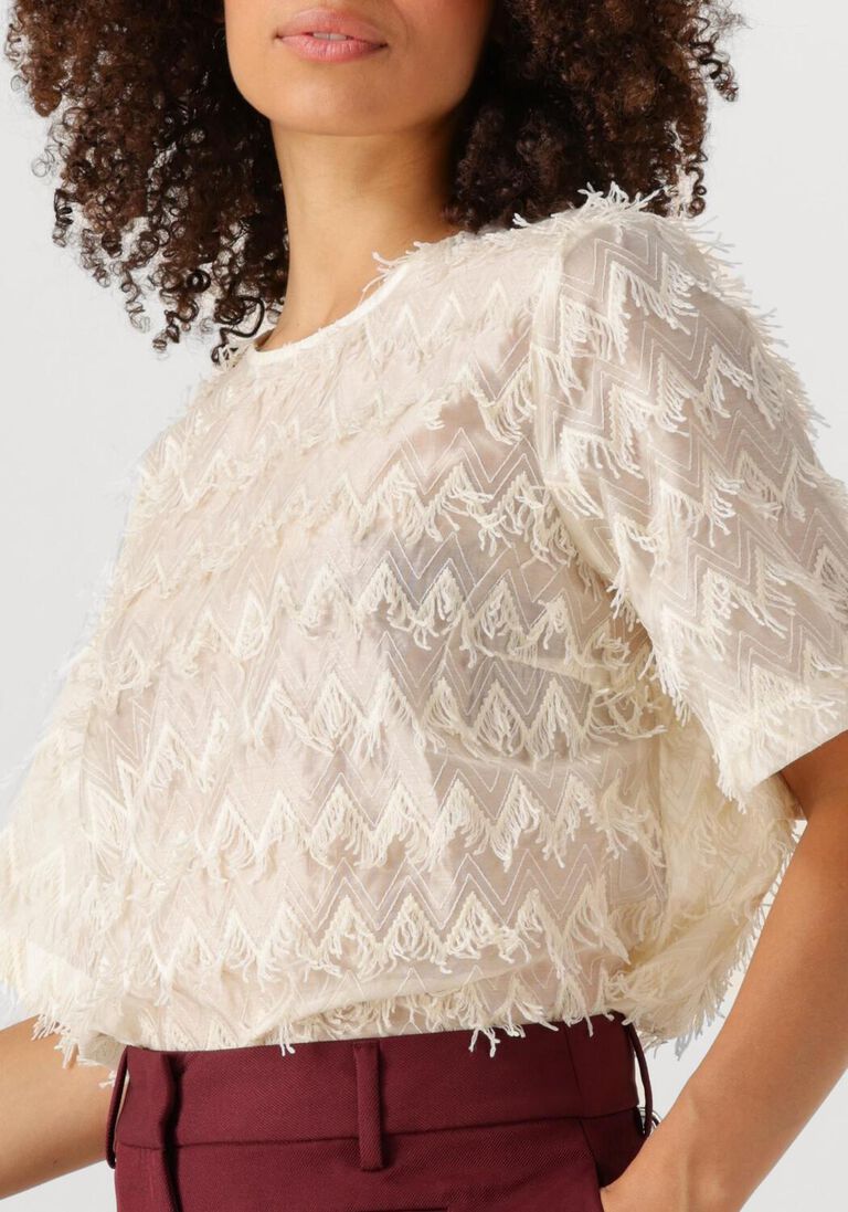 ecru co'couture top triangle blouse
