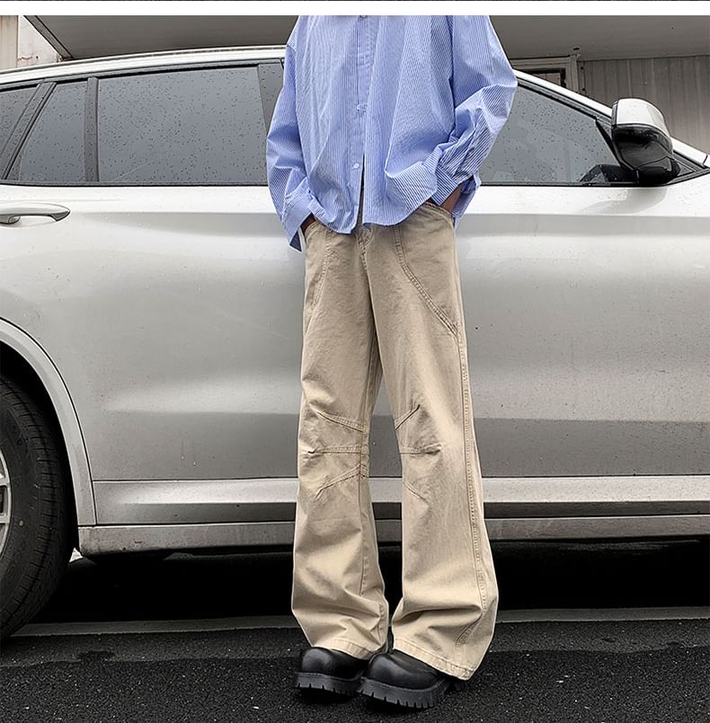 Filmas - Mid Rise Plain Flared Cargo Pants