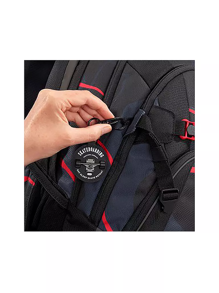 COOCAZOO Schulrucksack MATE Lava Lines schwarz