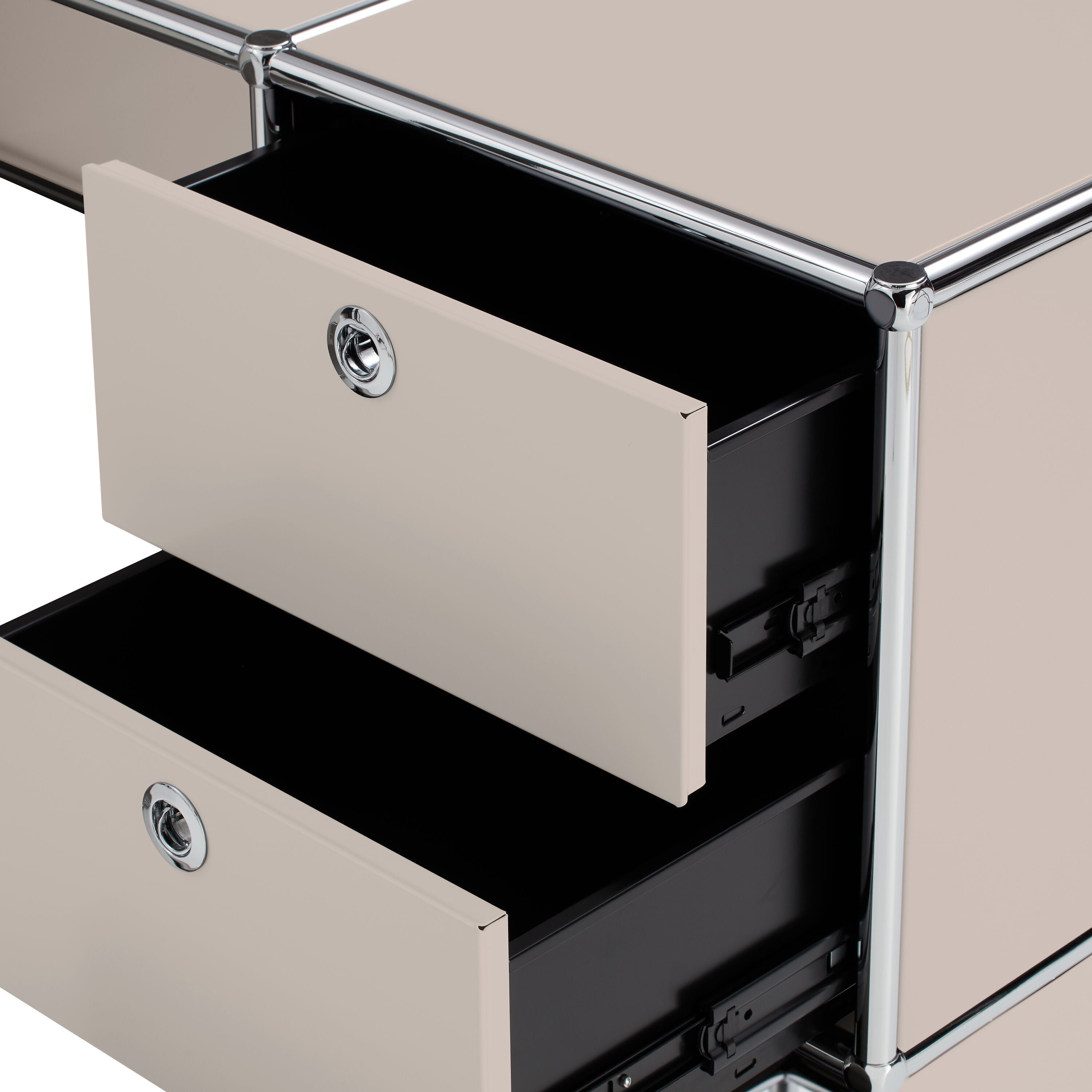FLEXCUBE Eckschreibtisch - Taupe / B: 152.0 cm x T: 115.0 cm x H: 80.0 cm