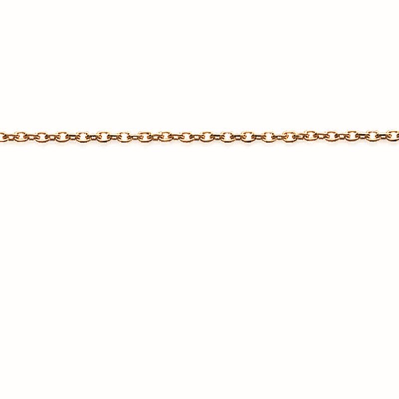 Chaine forçat plaqué-or 45 cm