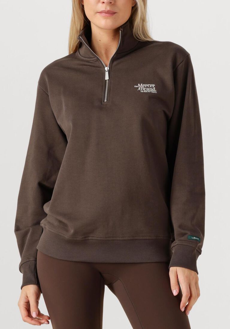 bruine mercer amsterdam sweater the mercer quarter zip contrast