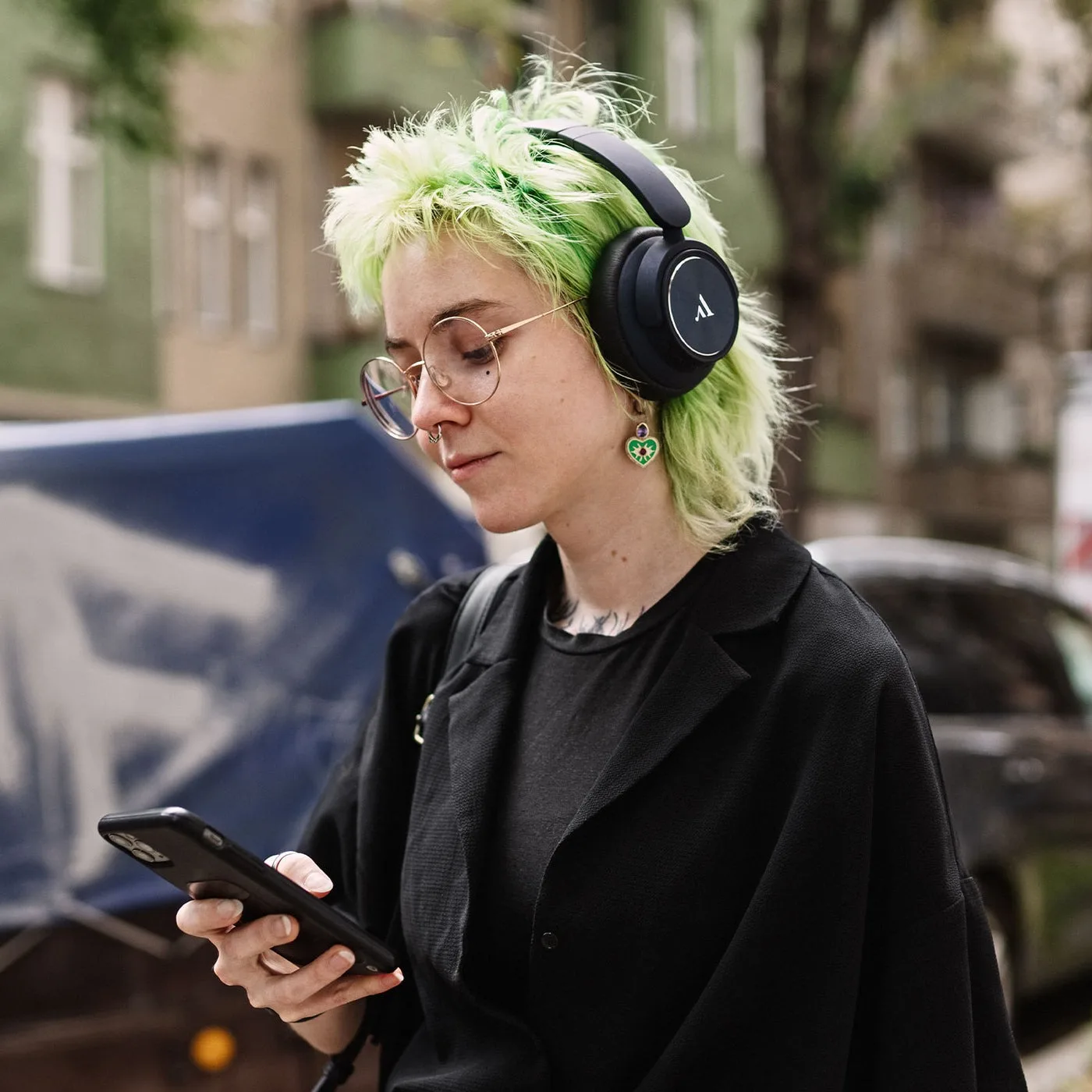 Argon Audio Quiet Storm bleu Casques Bluetooth