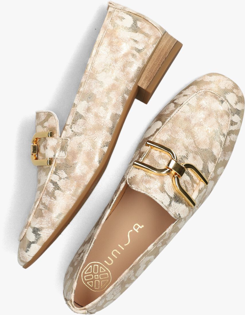UNISA gouden unisa loafers baxter print