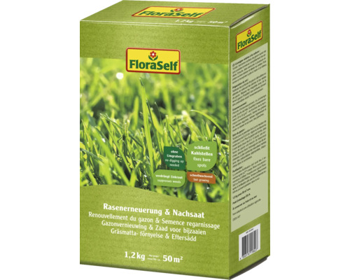 FloraSelf gazon doorzaaizaad, 1,2 kg voor 50 m²