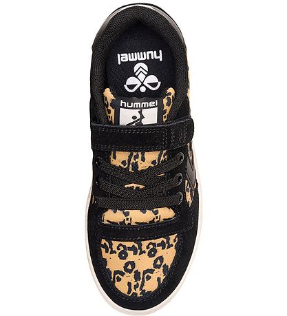 Hummel Schuhe - Slimmer Stadil Low Jr - Schwarz m. Leopard