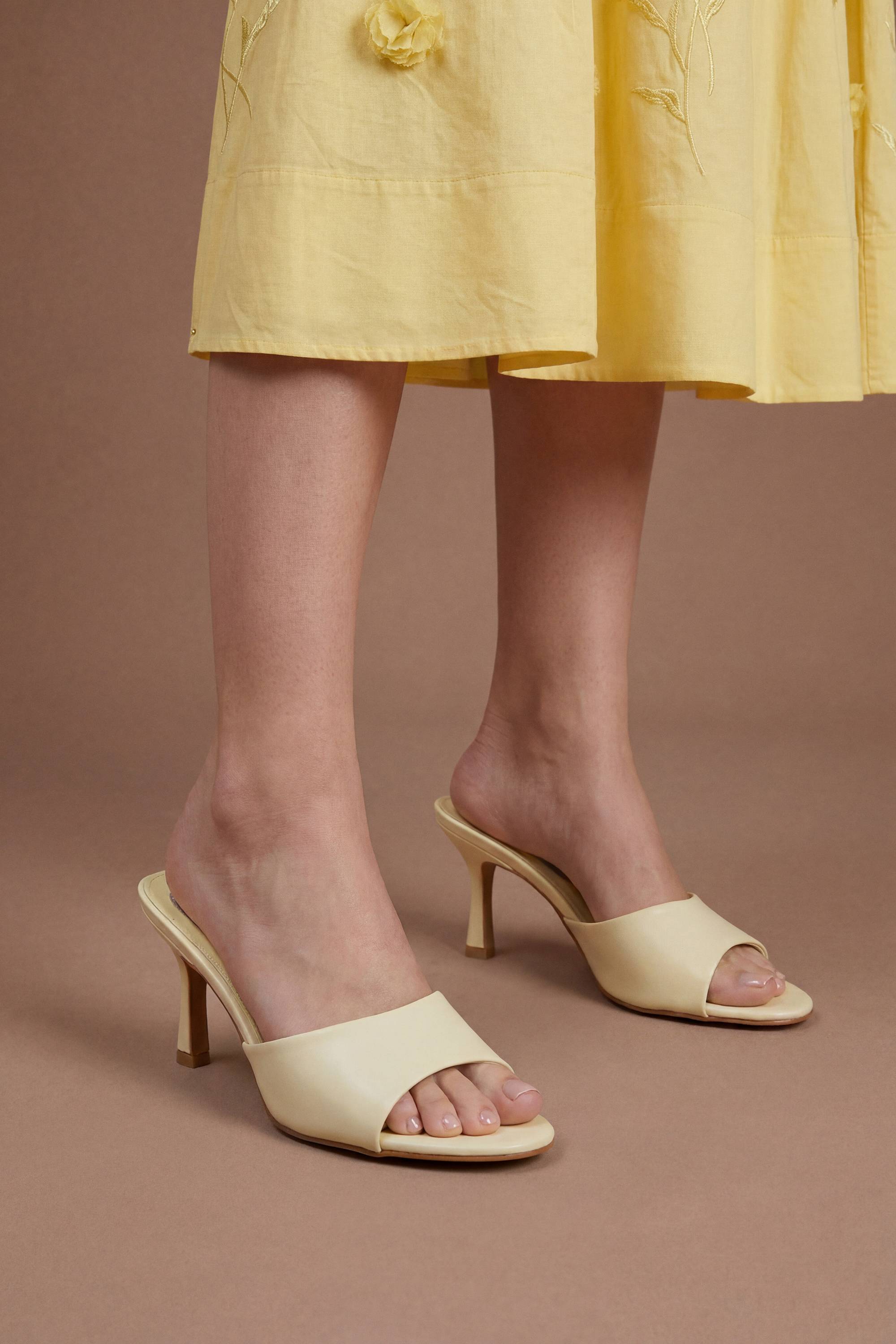 Coast Mules Abbie À Talon Aiguille Moyen En Synthétiquecuir Verni