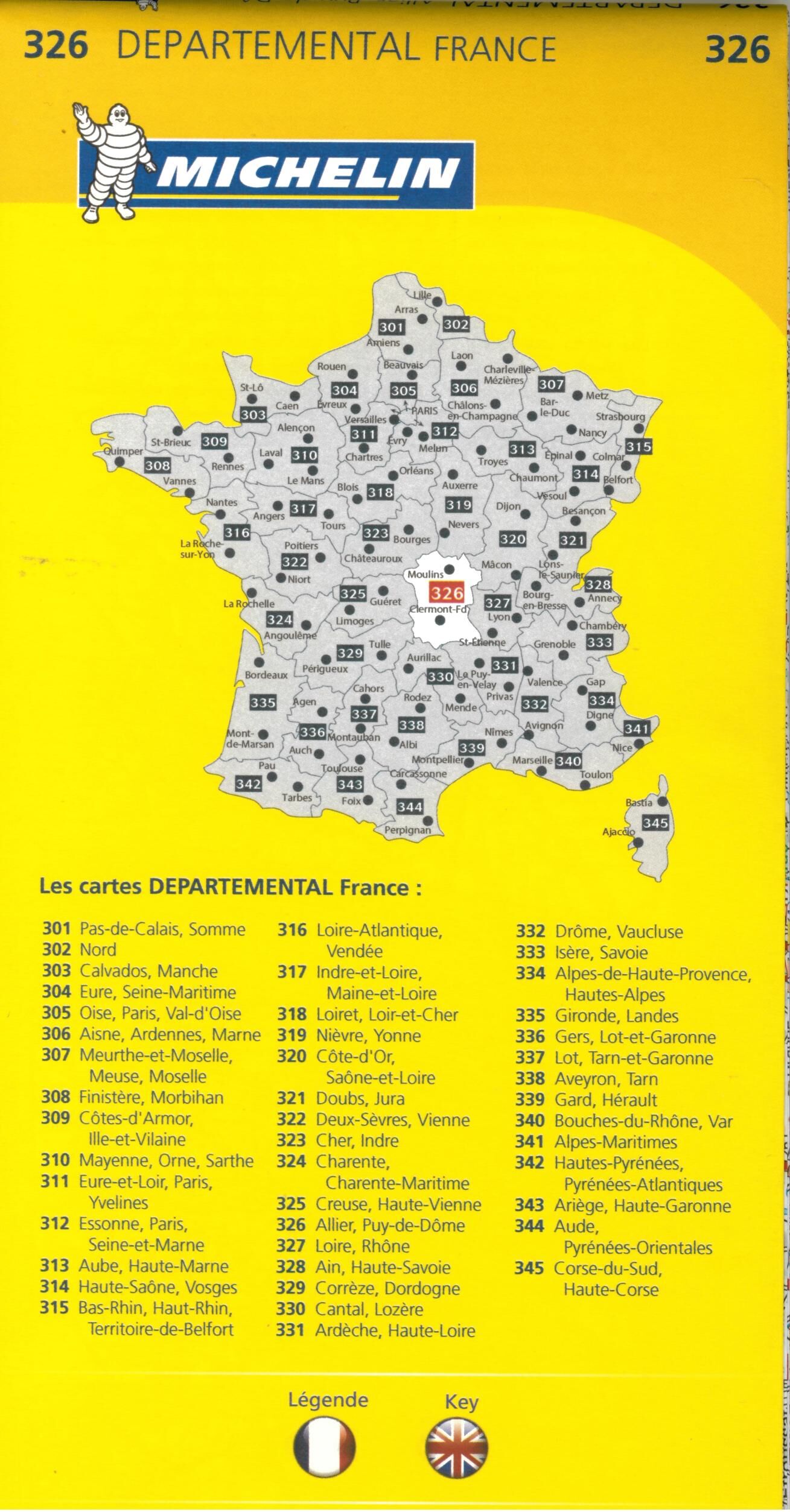 MICHELIN - 326 ALLIER PUY DE DOME